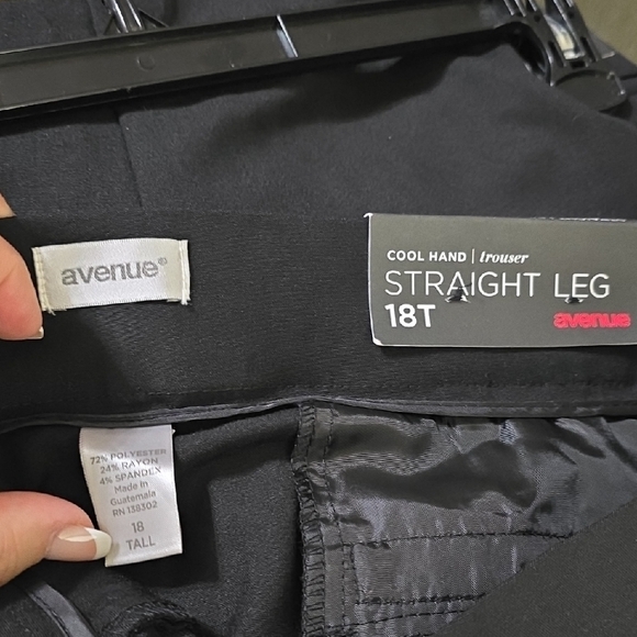 Avenue Black Straight Leg Pull-On Pants - Picture 4 of 4